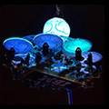 Lichtinstallation IBM CEBIT "Dinner in the sky"