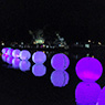 Olympiapark M&uuml;nchen, 40 LED-Ballons Funk-DMX