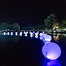 Olympiapark M&uuml;nchen, 40 LED-Ballons Funk-DMX